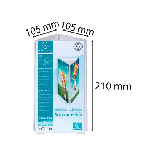 Menyholder Exacompta Triangel 9X21Cm (10 stk)