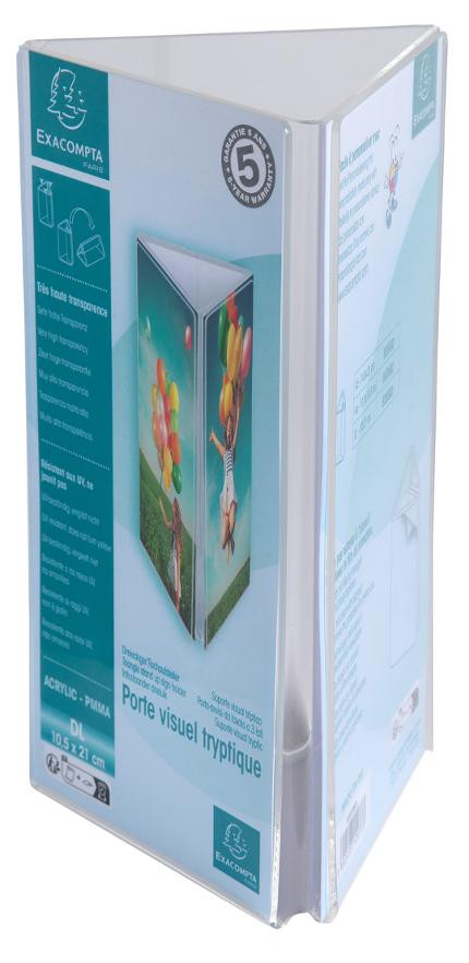 Menyholder Exacompta Triangel 9X21Cm (10 stk)