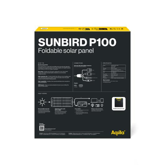 Solcellepanel Aqiila Sunbird P100 100W