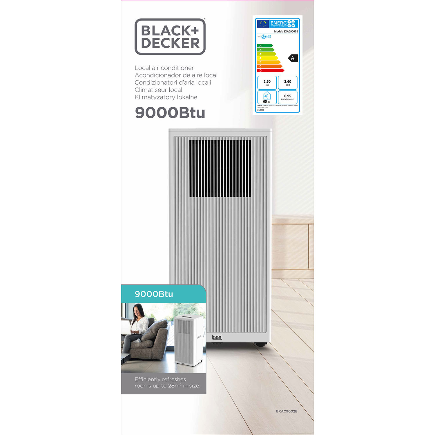 BLACK+DECKER Portable AC White