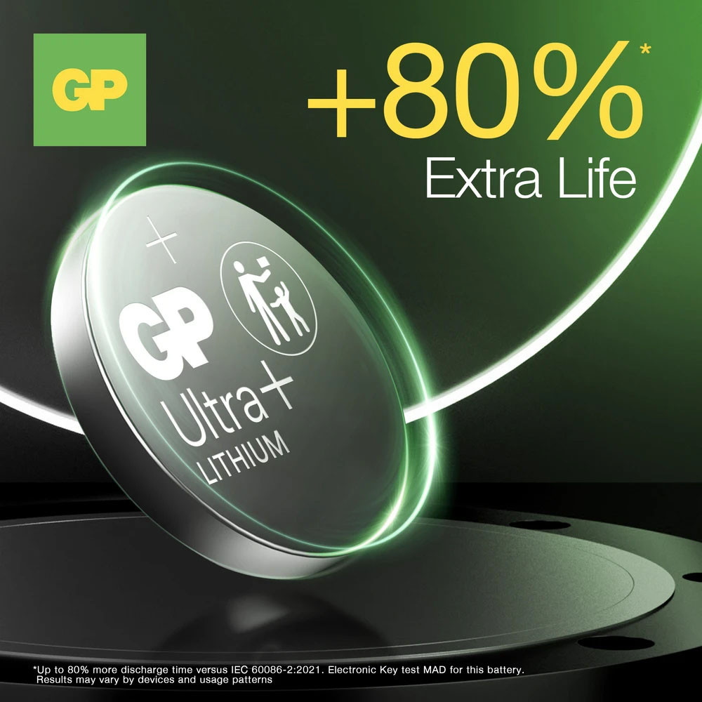 GP Lithium Coin Cell CR2025 4-pack