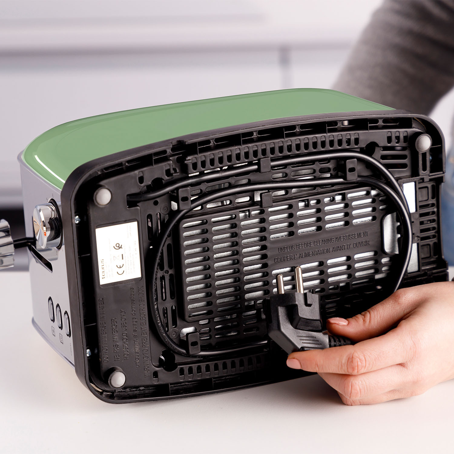 TAURUS Toaster Two Slot Vintage 2 Olive