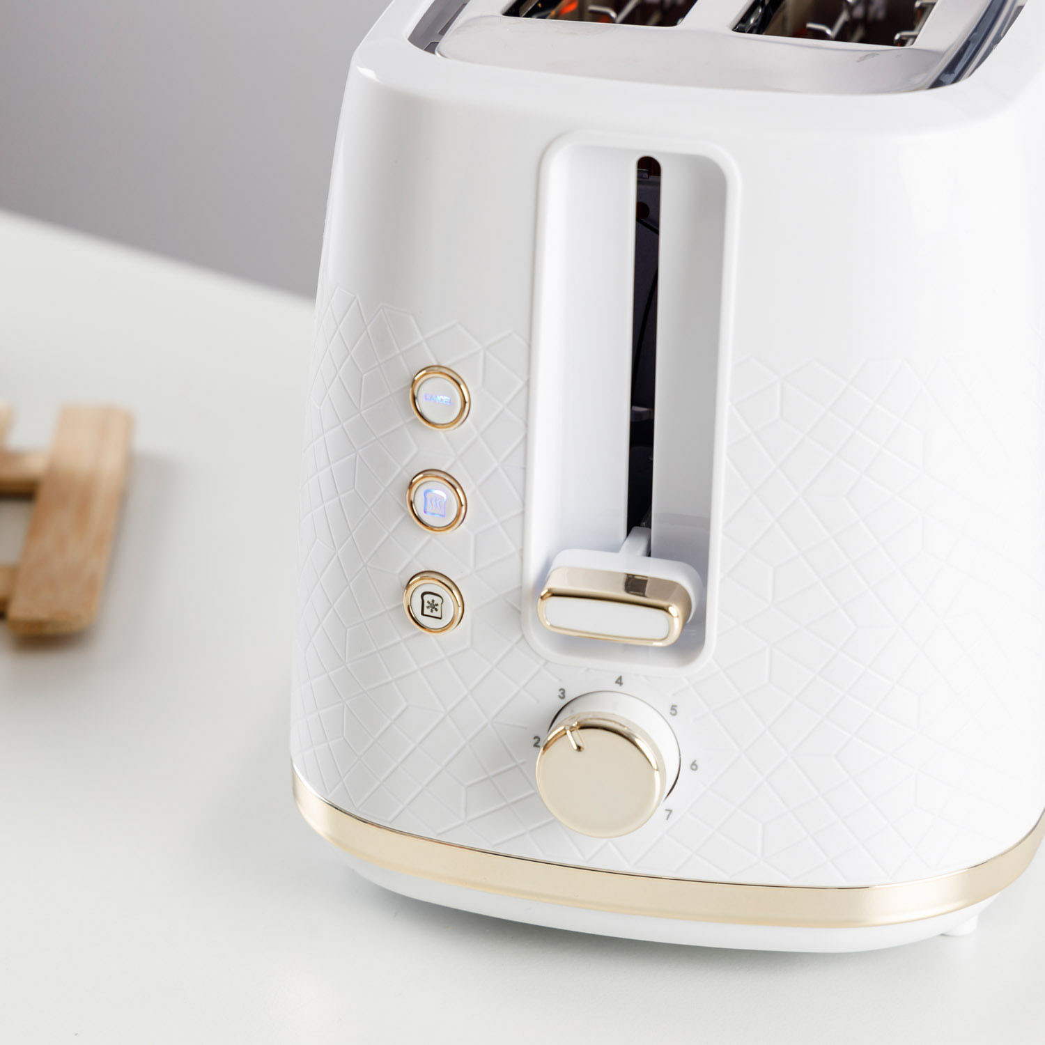 TAURUS Toaster Long Slot Fusion Crunch White