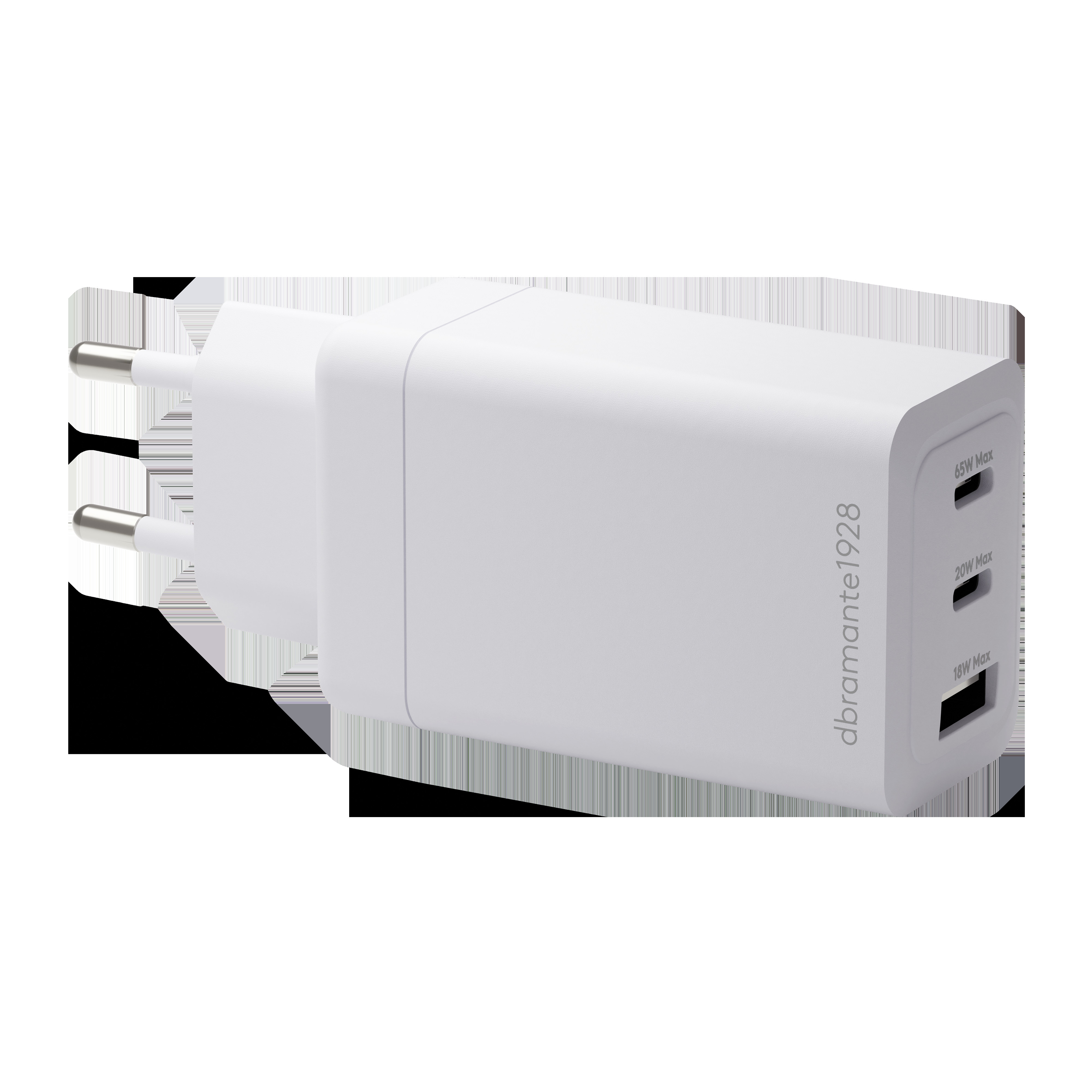 DBRAMANTE re-charge IT Charger 2xUSB-C 65W + 1xUSB-A White