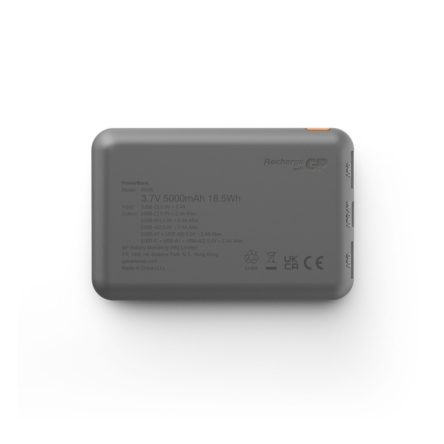 GP Powerbank Plus 5000mAh Black