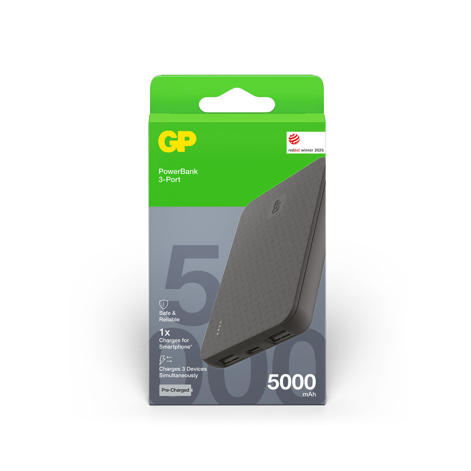 GP Powerbank Plus 5000mAh Black
