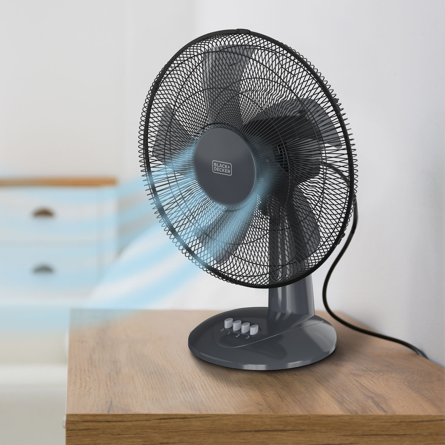 BLACK+DECKER Desk Fan 40 Cm 45W Black