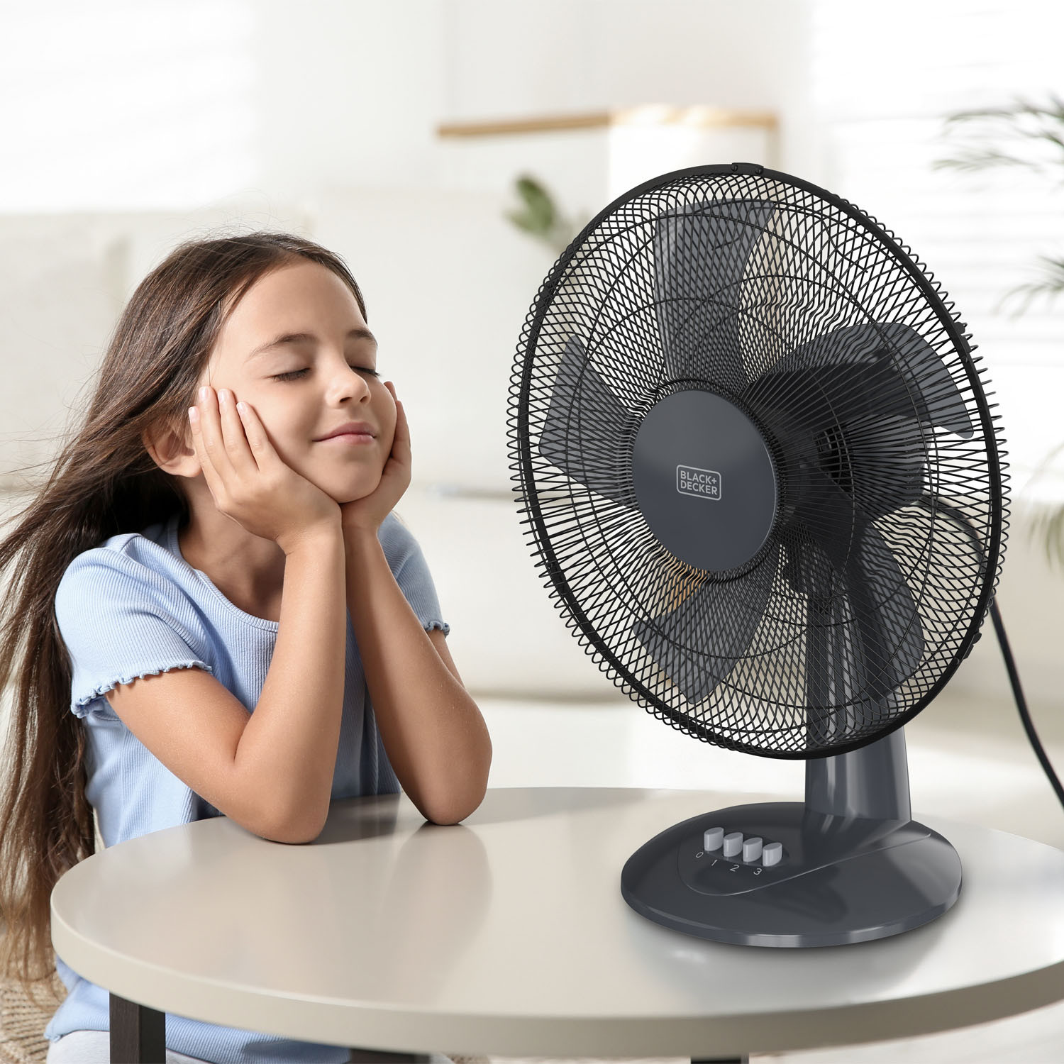 BLACK+DECKER Desk Fan 40 Cm 45W Black