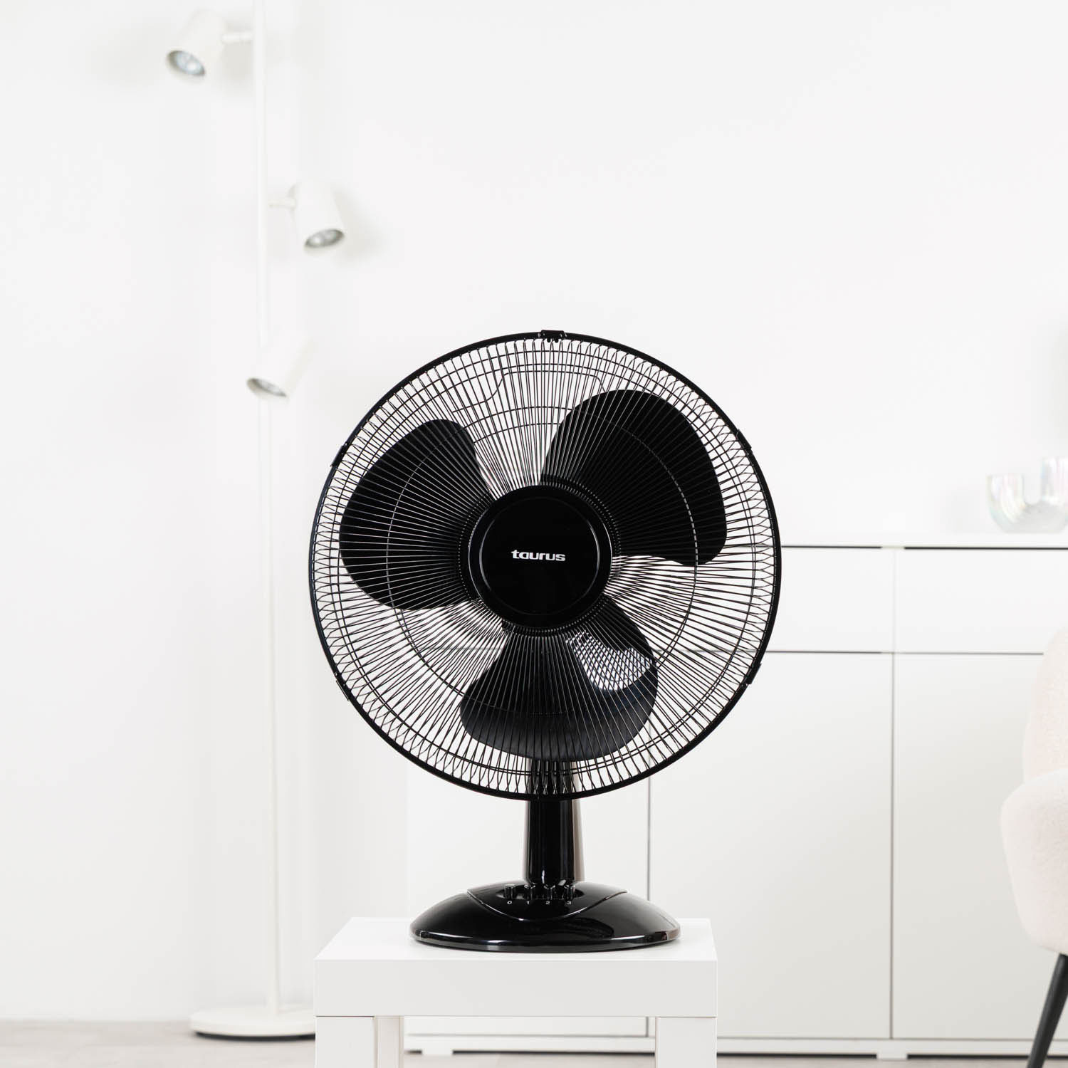 TAURUS Desk Fan 40cm Greco 16 Elegance Black