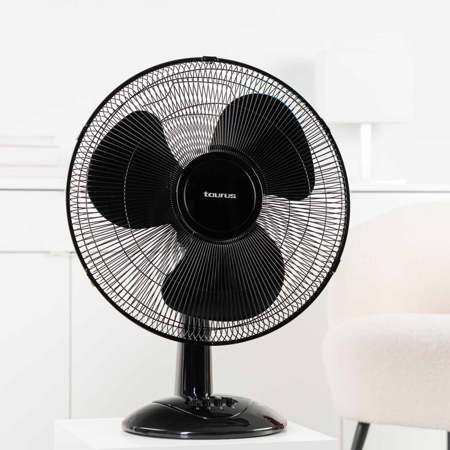 TAURUS Desk Fan 40cm Greco 16 Elegance Black