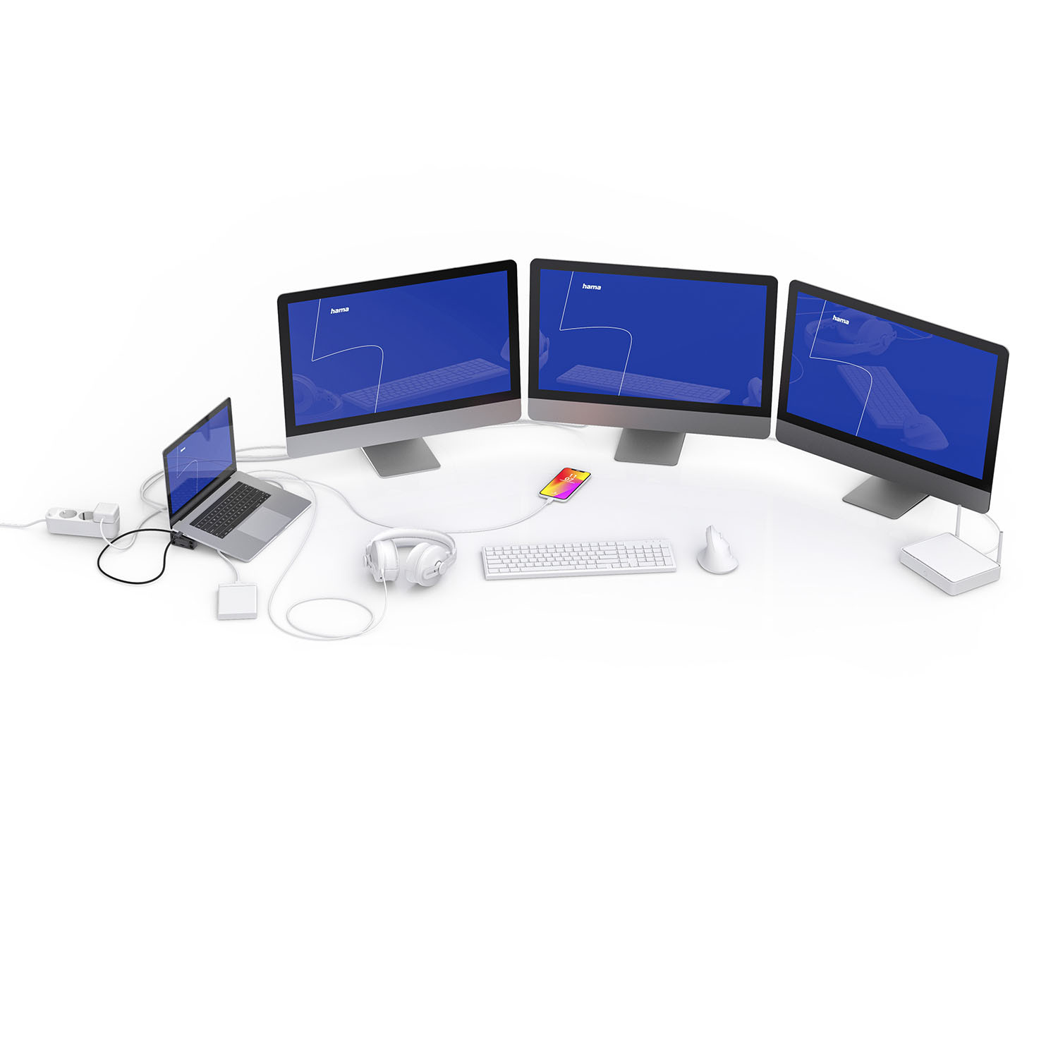 HAMA USB-C Docking Station 12 Ports