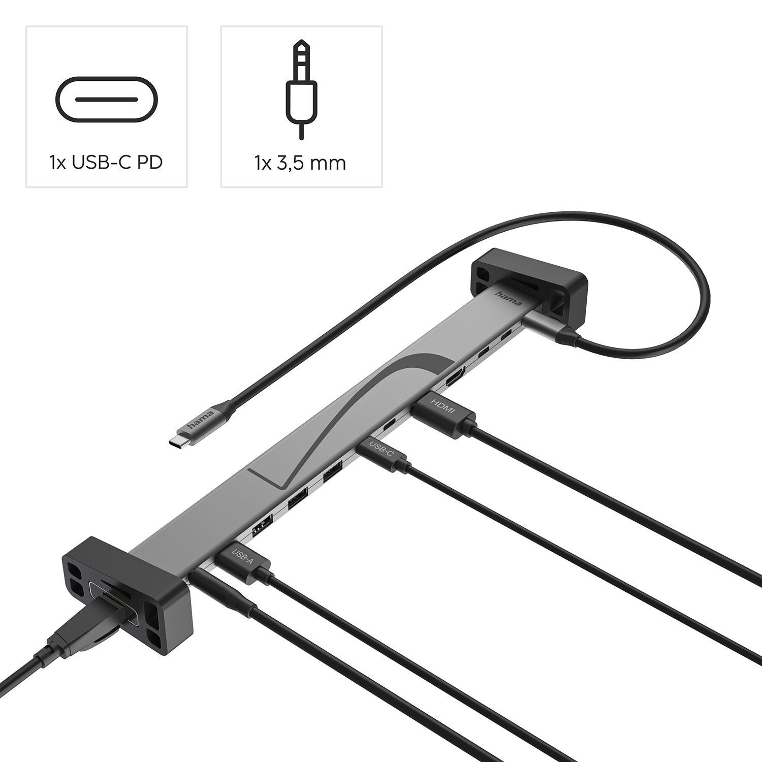 HAMA USB-C Docking Station 12 Ports