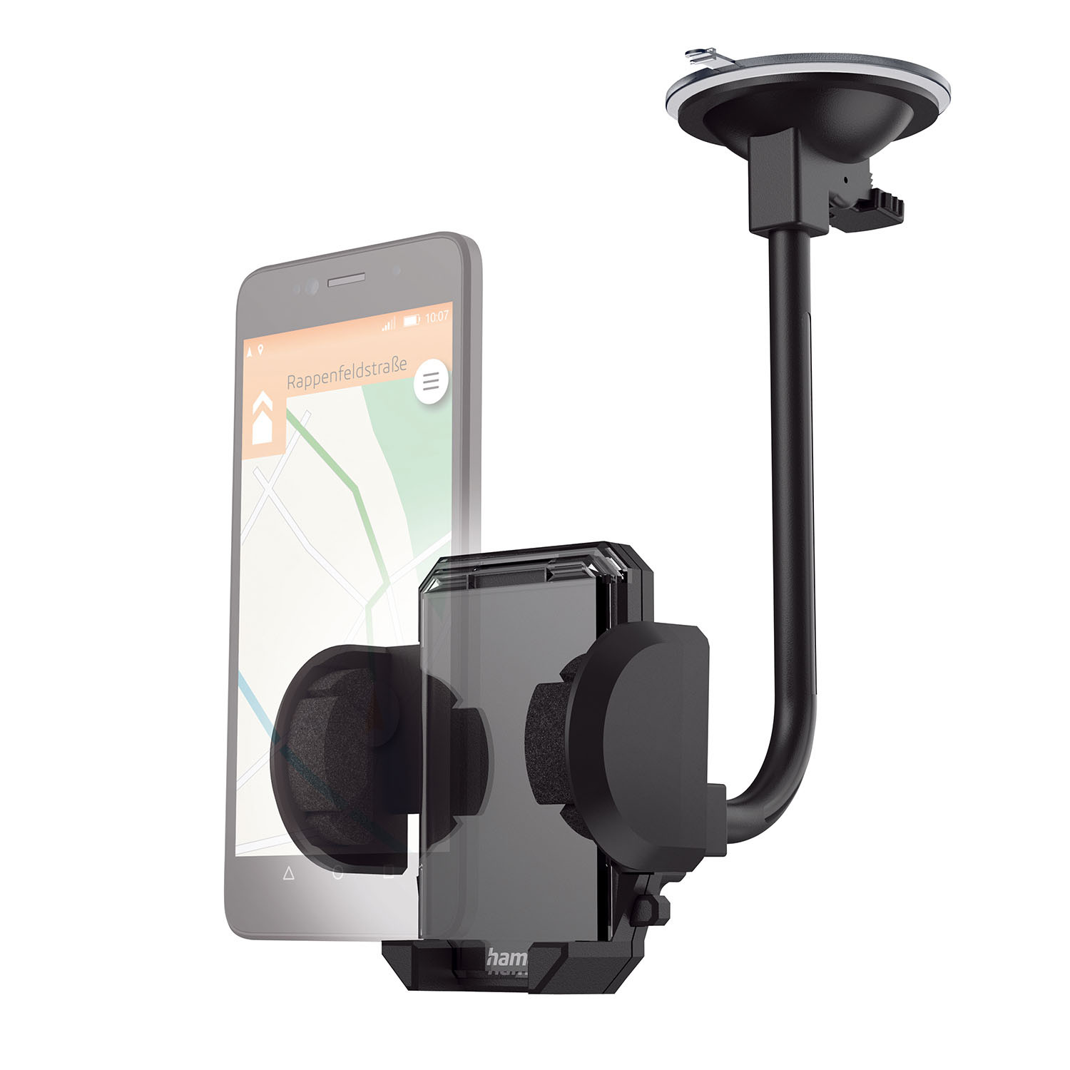 HAMA 2in1 Mobile Phone Holder Kit for Airwent/Windscreen, 360-degr