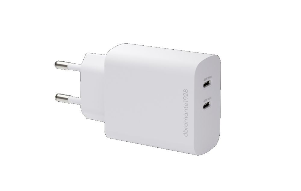 BildeEU Wall Charger - 2xUSB-C 45W - WHT