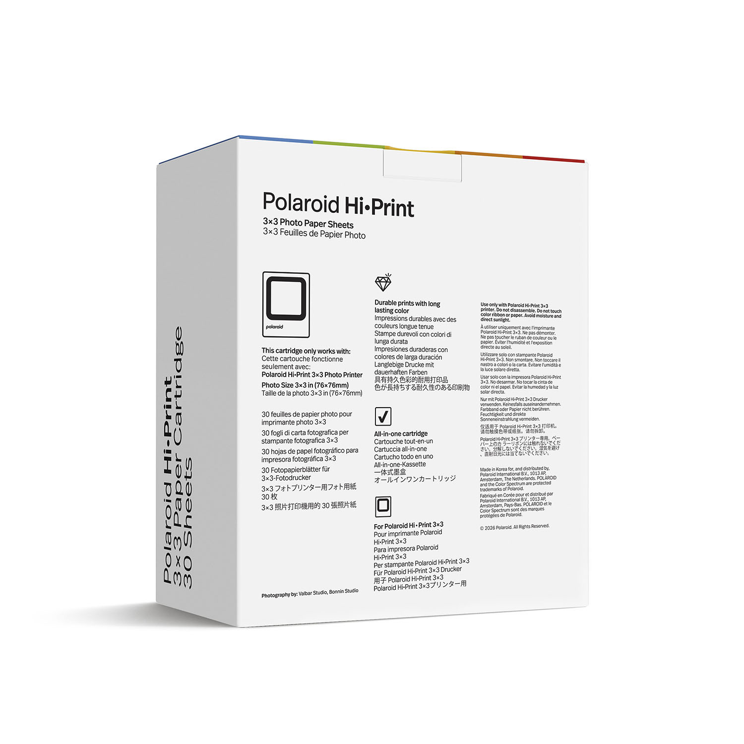 BildePOLAROID Paper Cartridge HiPrint 3x3 30 Sheets