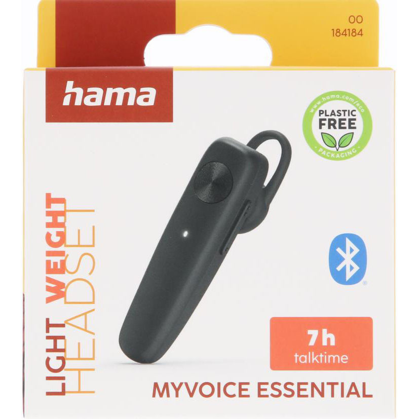 HAMA MyVoice Essential Headset Mono Bluetooth Black
