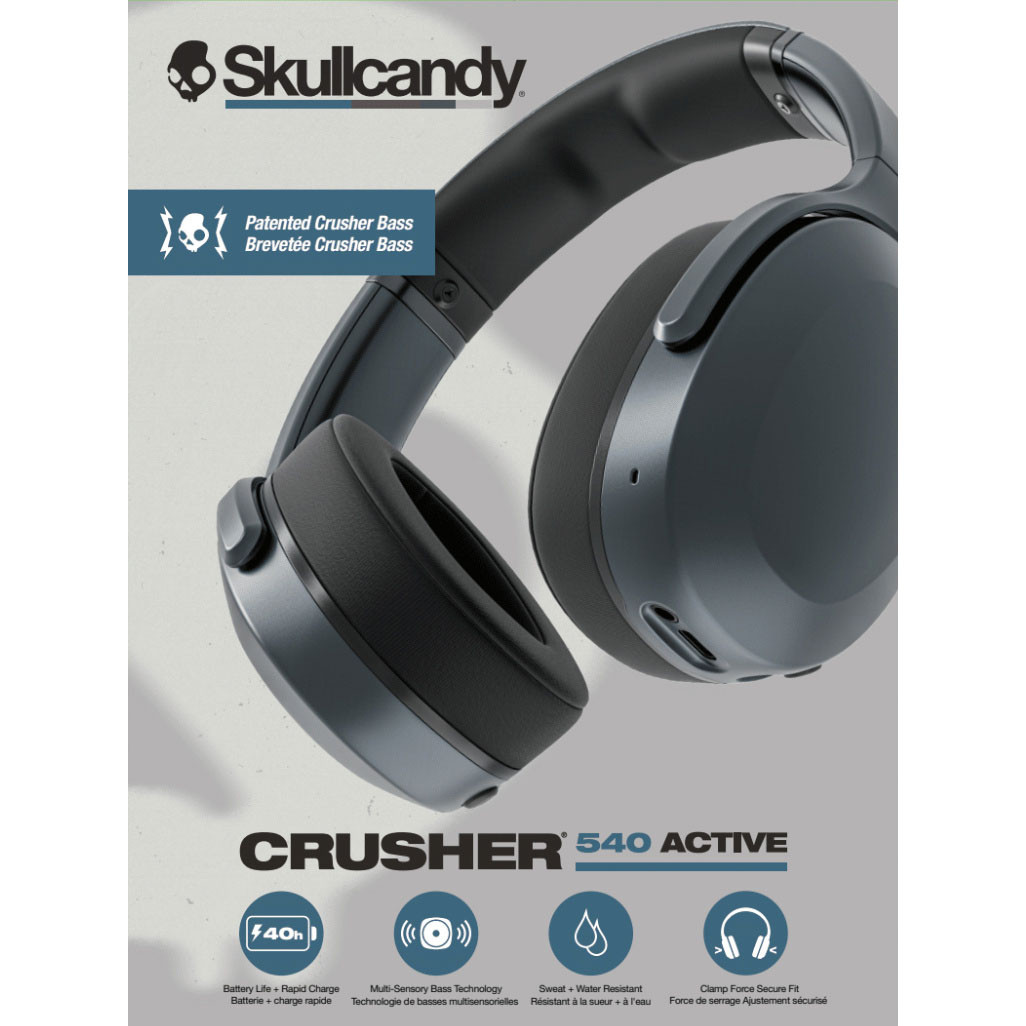 SKULLCANDY Headphone CRUSHER 540 Active Over-Ear Black Coal