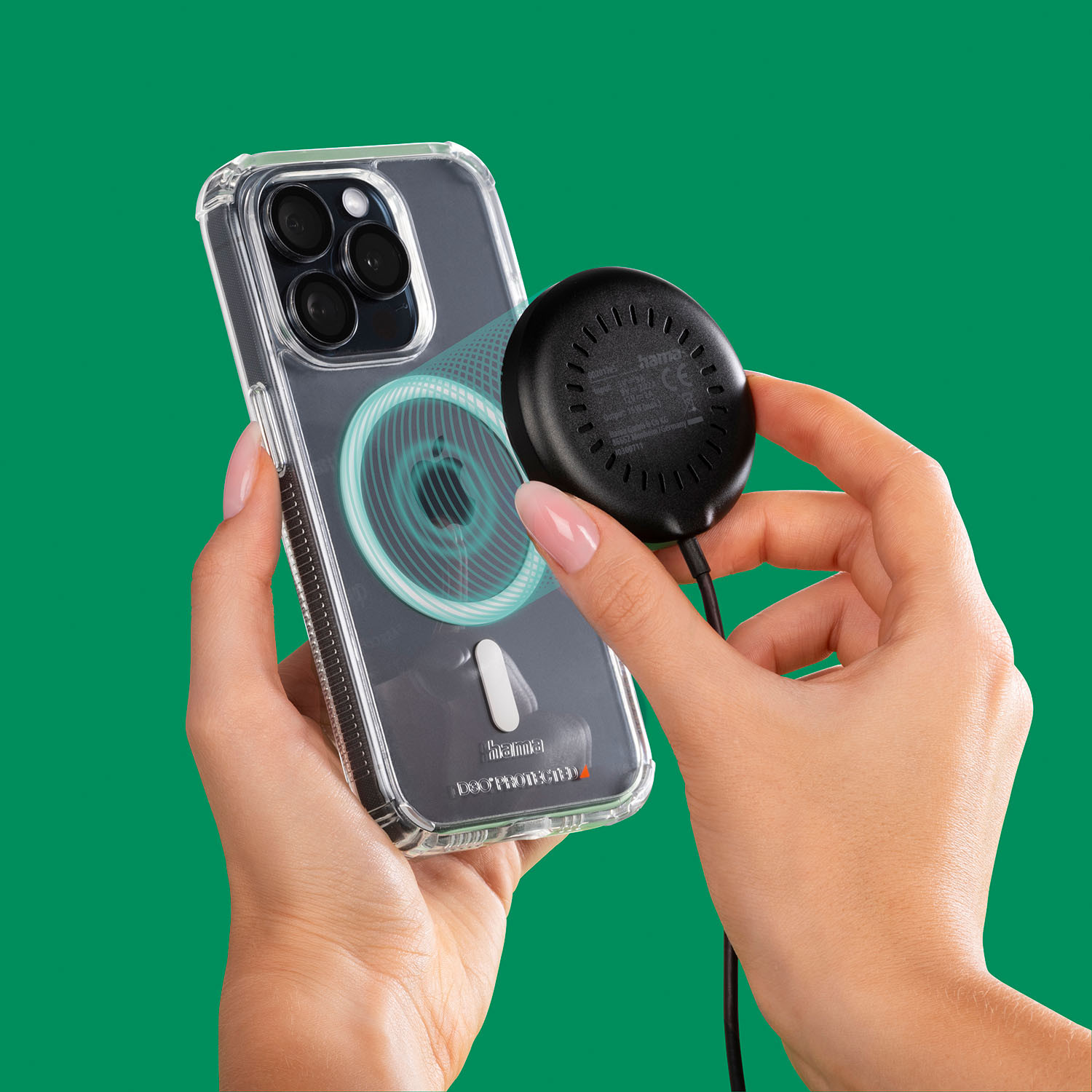 HAMA Wireless Qi2 Charging Fast Charging 15W Black