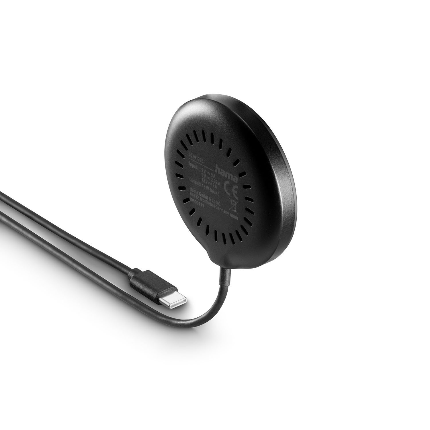 HAMA Wireless Qi2 Charging Fast Charging 15W Black