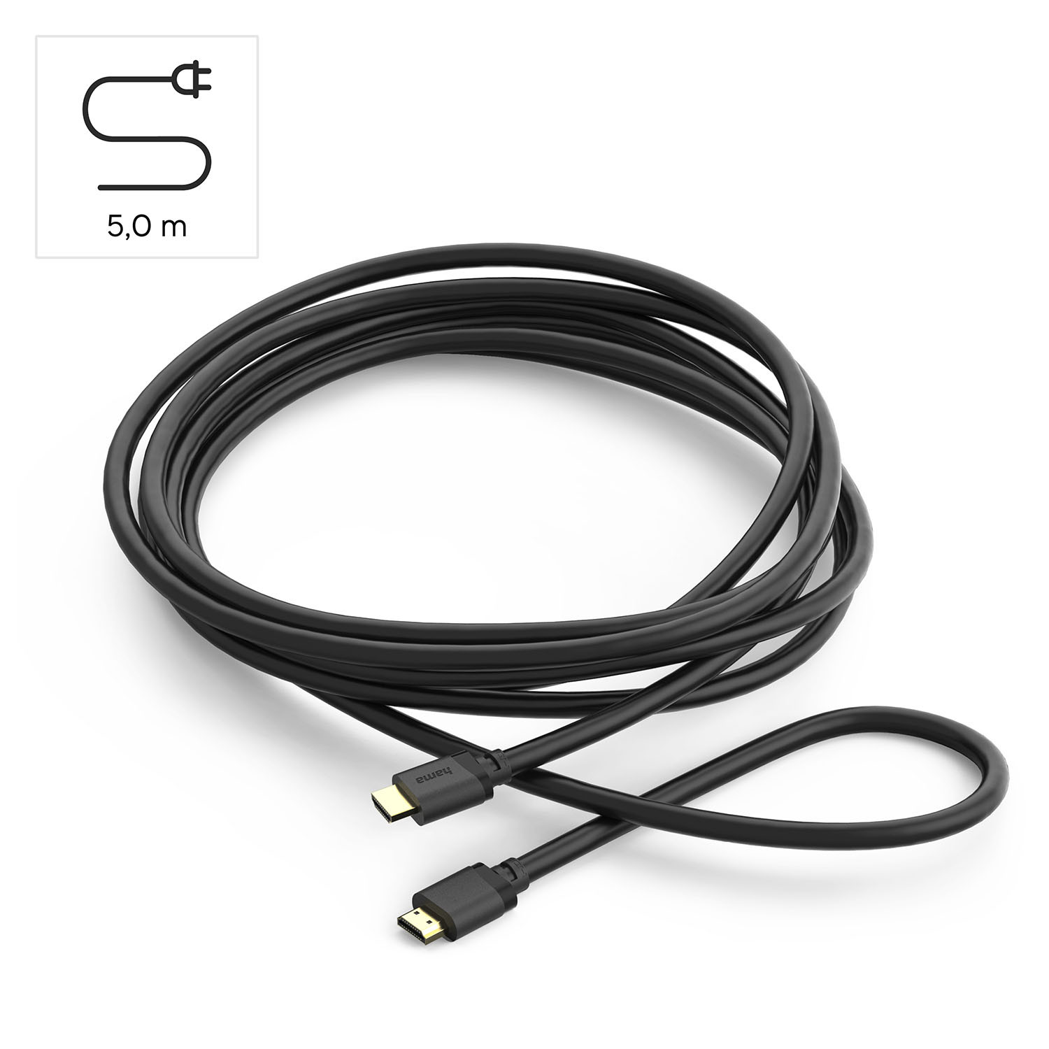 HAMA Cable HDMI Ultra High Speed 8K 48Gbit/s 5.0m Gold