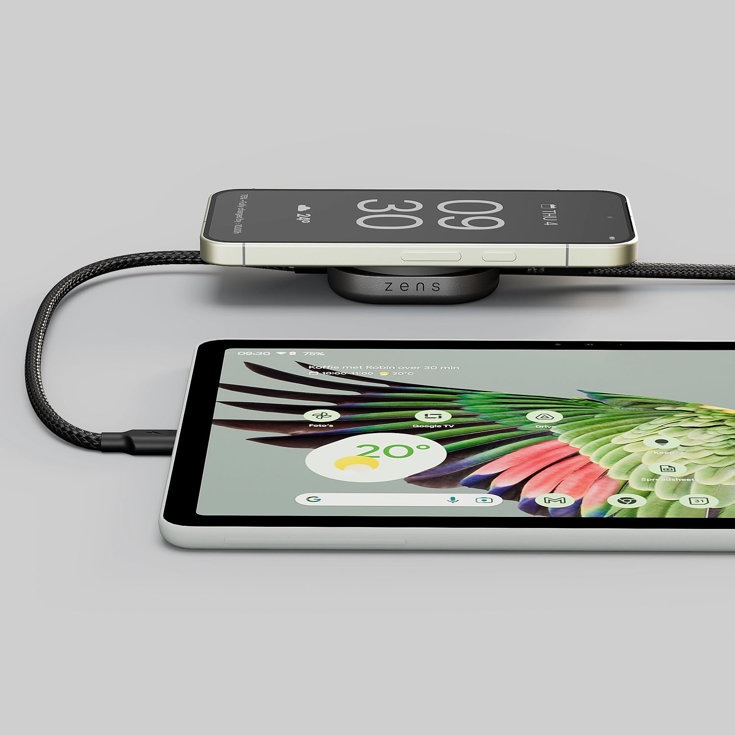 ZENS Charging Cable USB-C Pro 2 Black