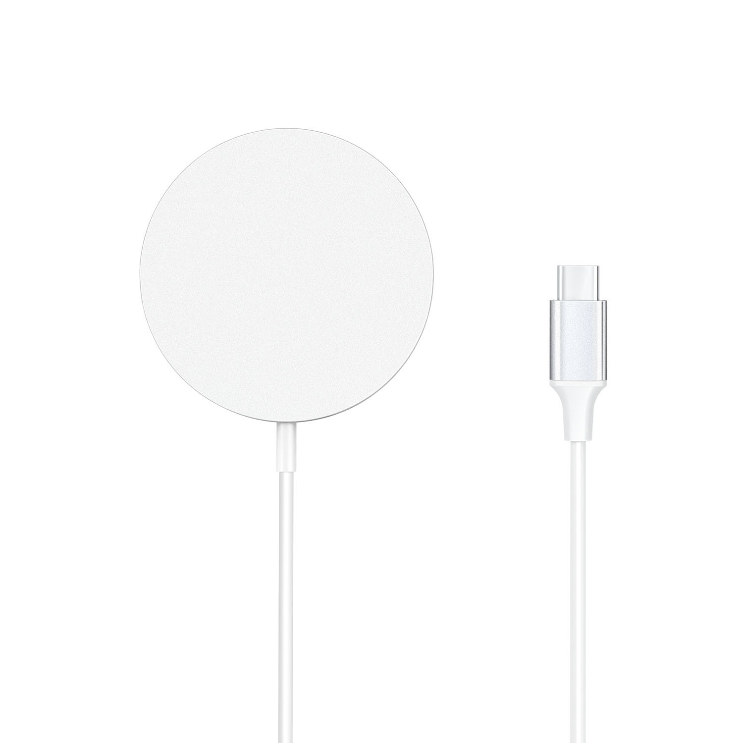 GEAR Wireless Qi2 Charger Fast Charging 15W Silver/Aluminum