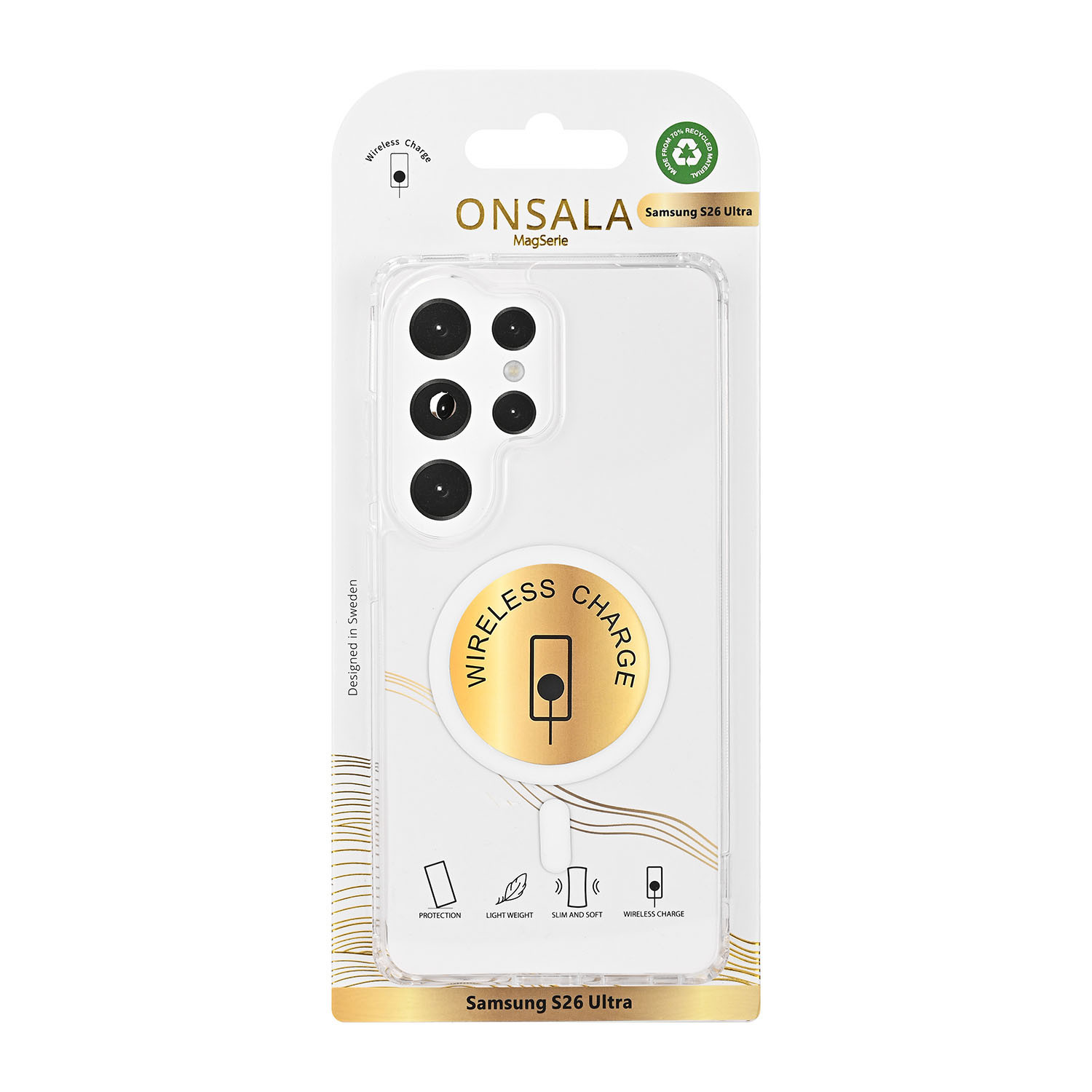 ONSALA Back Clear Case Magnetic Samsung S26 Ultra