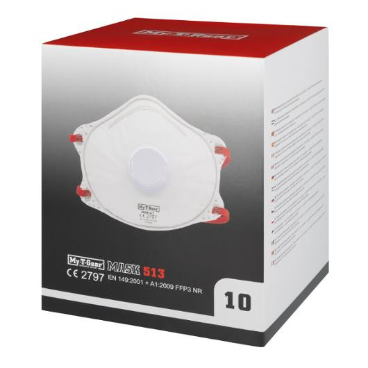 Støvmaske Mtg 513 Ffp3 M/Ventil (10 stk)