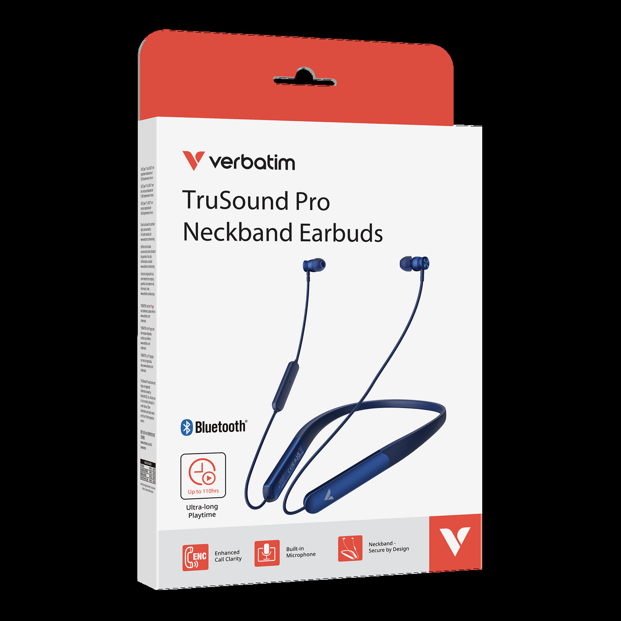 TruSound Pro Neckband Earbuds Blue