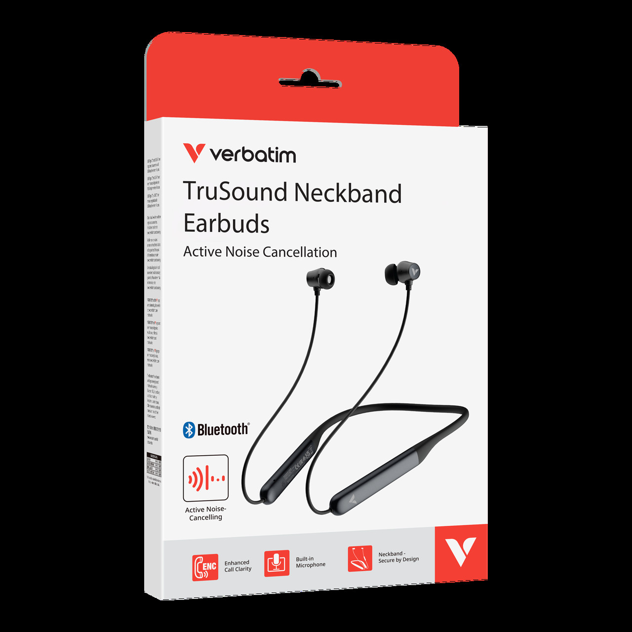 TruSound ANC Neckband Earbuds Black