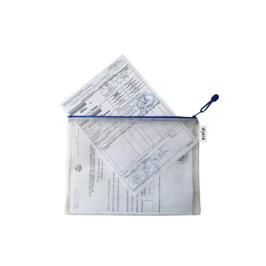 Oppbevaringslomme Djois A4 Blå (8 stk)