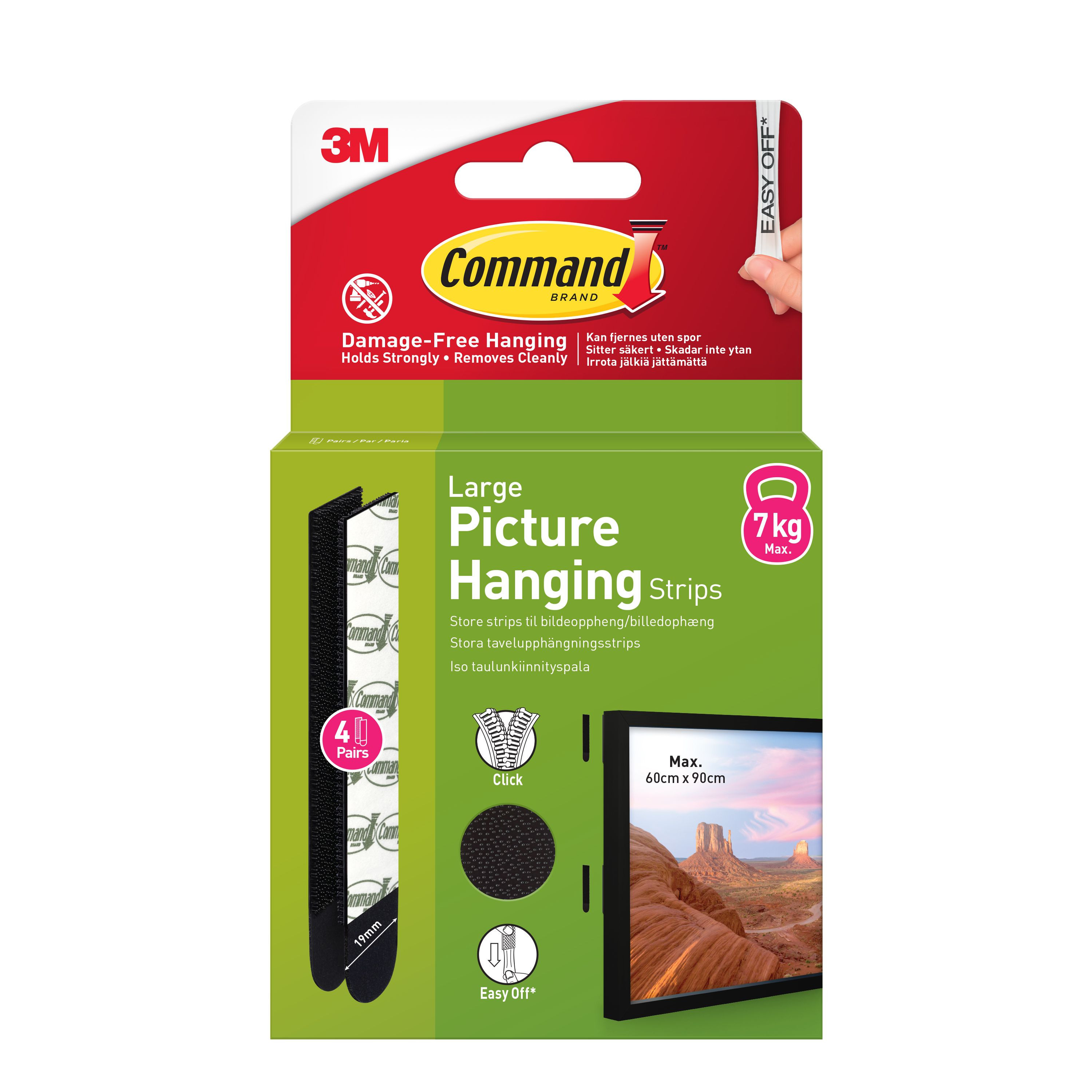 BildeCommand Strips Black Large 4 Sets 17206BLK-4