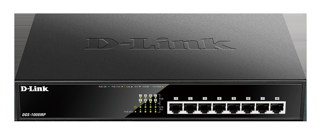 8-Port Desktop Gigabit PoE+ Switch