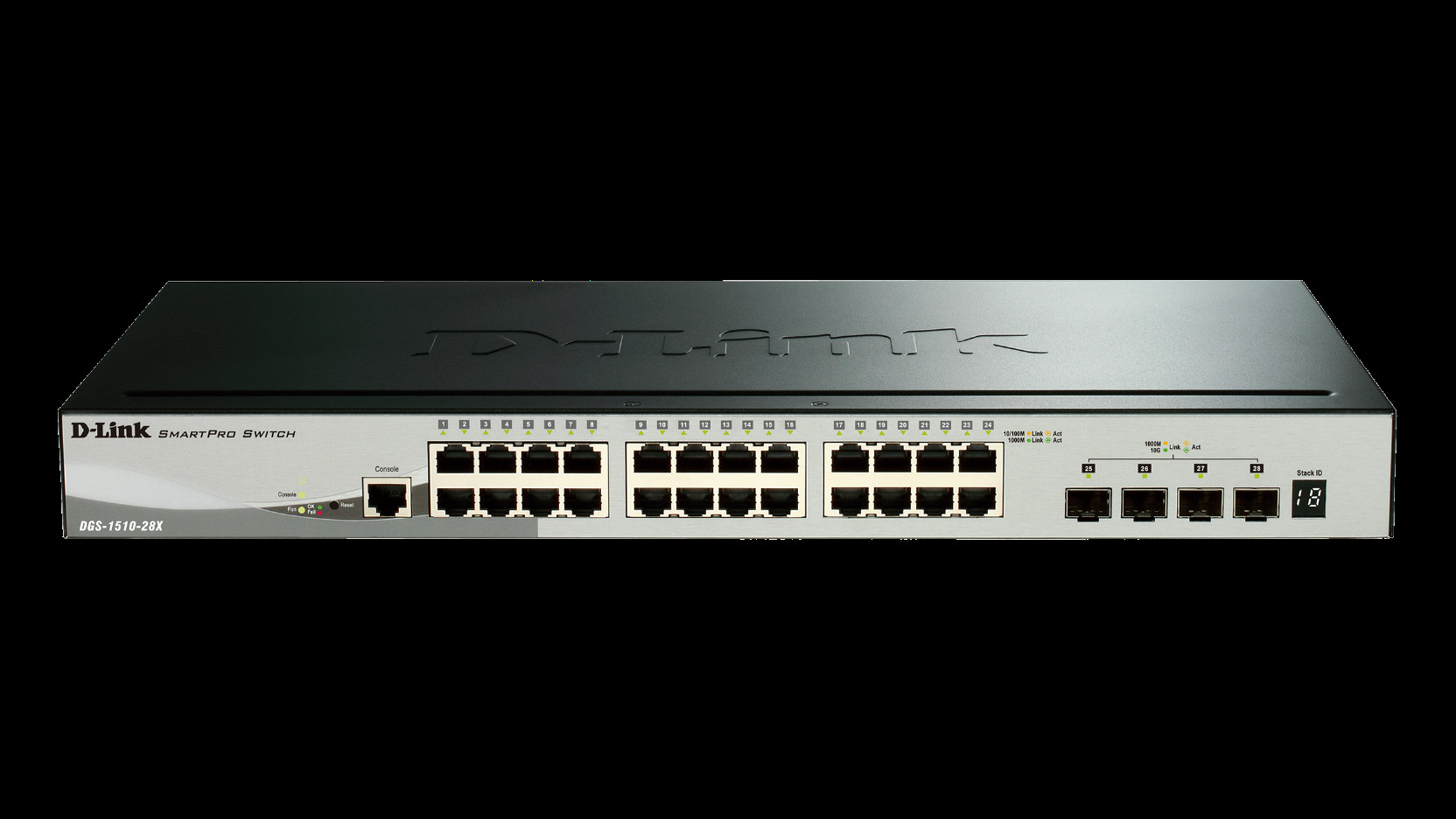 Bilde28-Port Gigabit Stackable Switch 4 10G SFP+