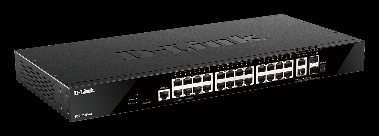 Bilde24 ports GE + 2 10GE ports + 2 SFP+ Smart Managed Switch  
