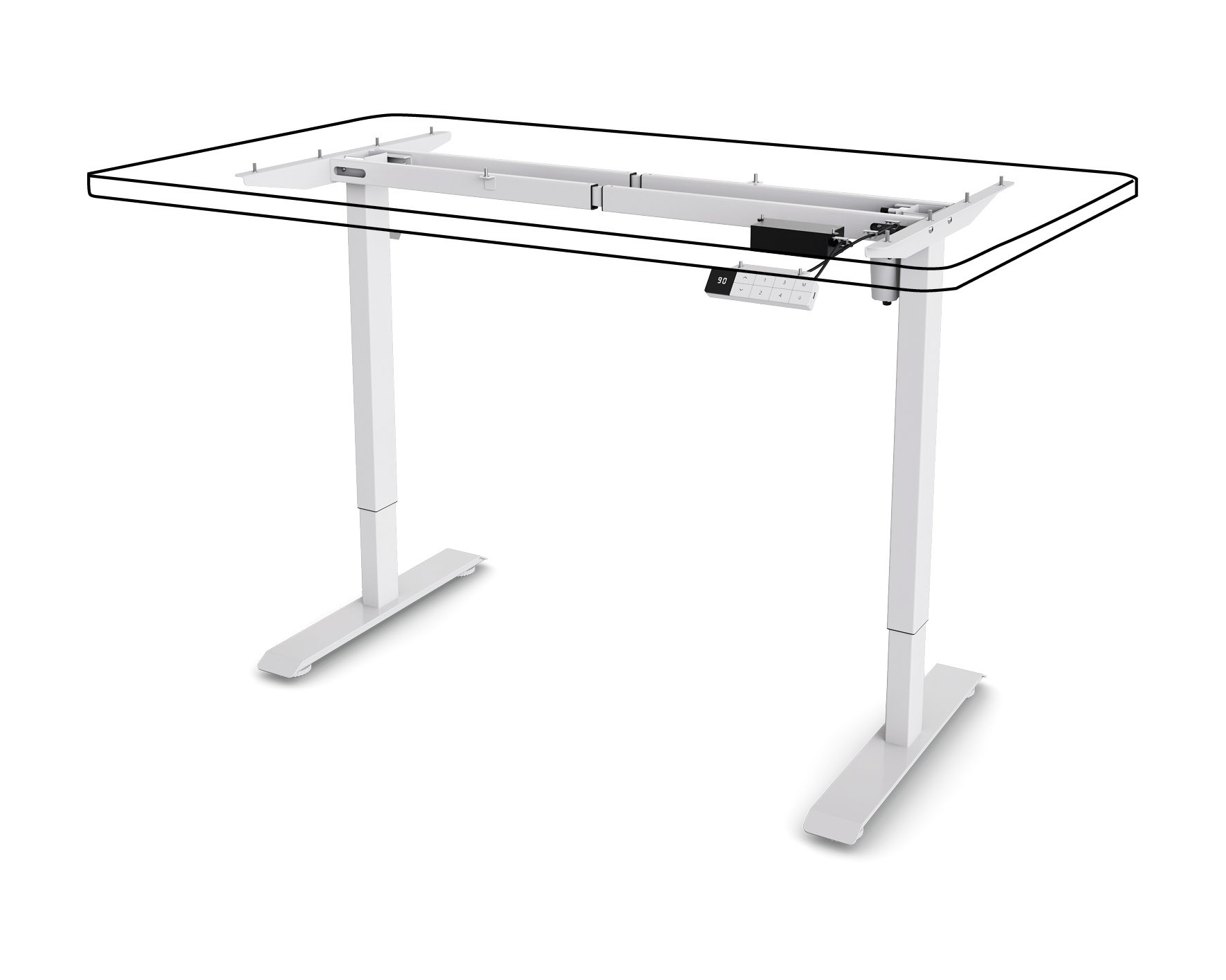 Bordramme Leitz Ergo Hev/Senk hvitt