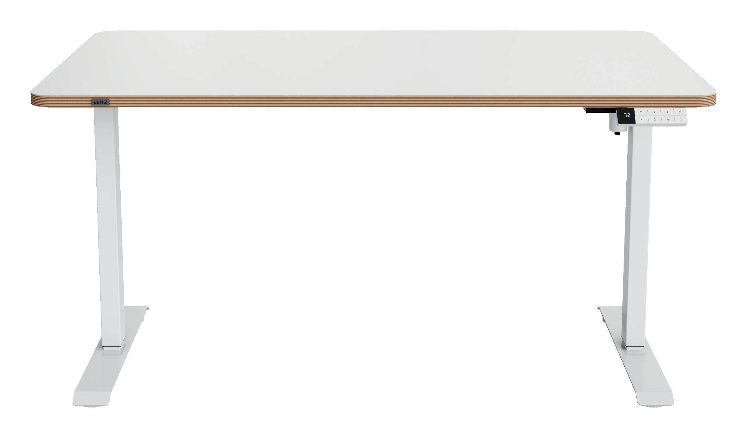 Bordplate 140x80cm Leitz Ergo hvitt