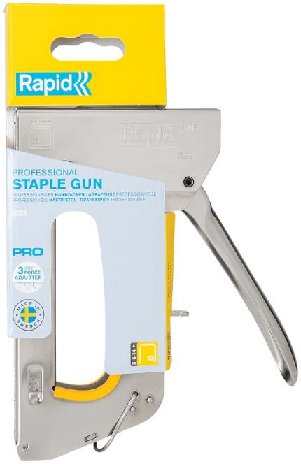 Rapid Stiftepistol R33E gul T&F blister