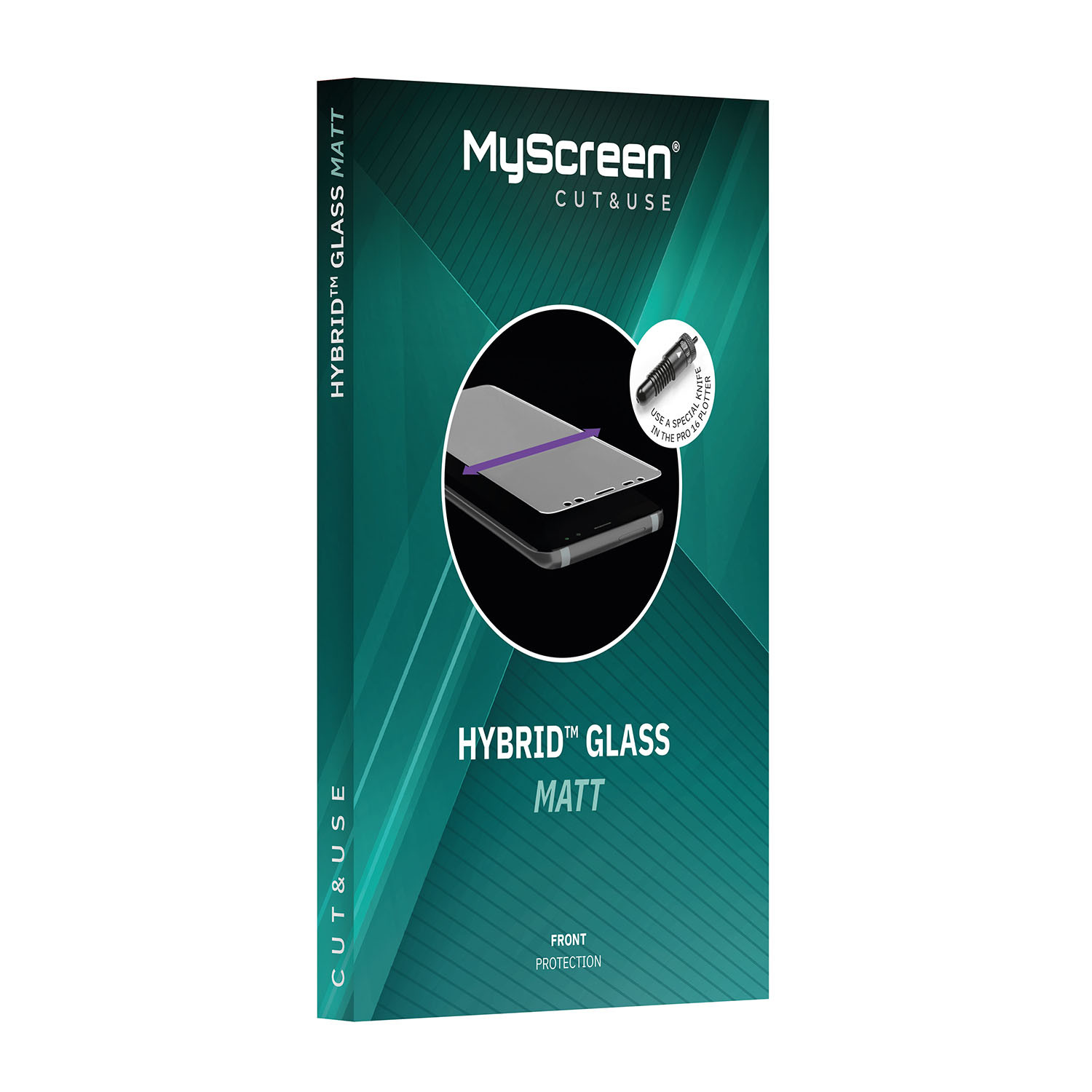 BildeMYSCREEN NEW Hybrid Glass Matt Hybrid Glass 6,5" Dry inst