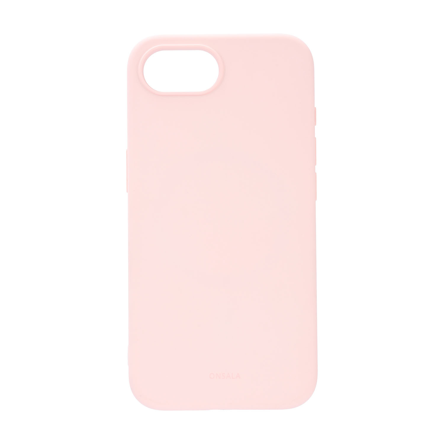 ONSALA Back Silicone Touch Recycled iPhone 16e/17e Chalk Pink