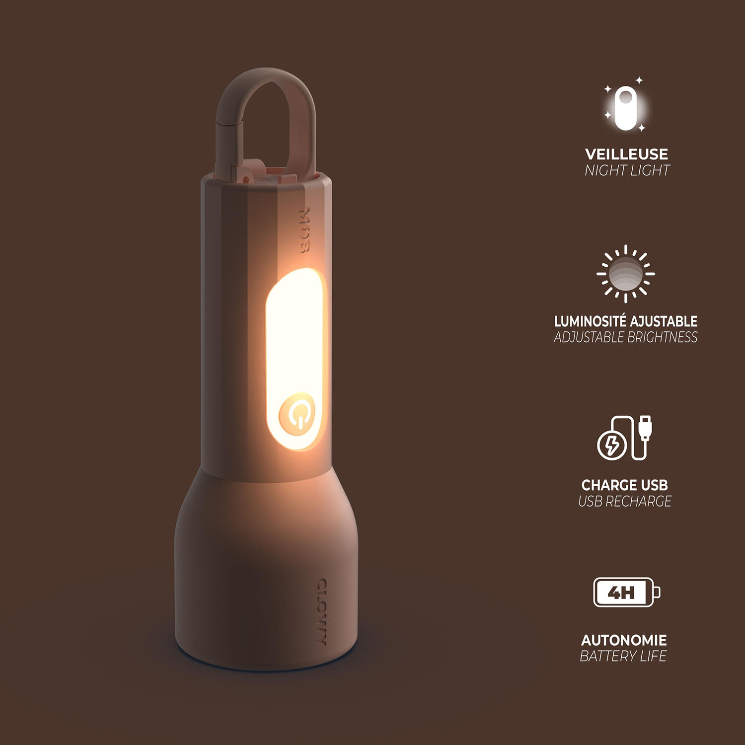 MOB Flashlight Glowy Pink