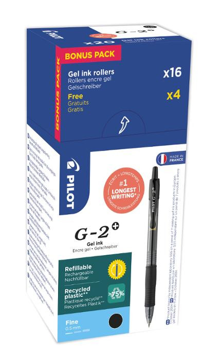 BildeGeleroller Pilot G2+ 05 Sort (20 stk)