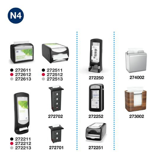 Dispenserserviett Tork N4 2L Hvit (500 stk)