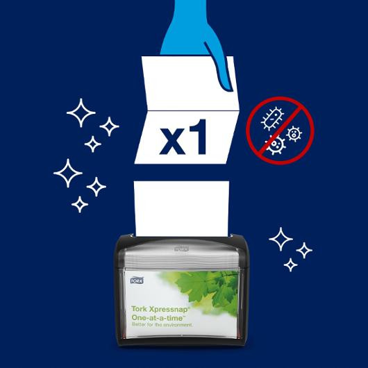 Dispenserserviett Tork N4 2L Hvit (500 stk)