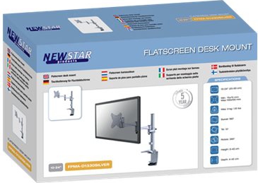 BildeNEWSTAR Flatscreen Desk Mount Dual silv