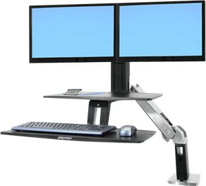 ERGOTRON WWorkFit A, Drop Down, Dual