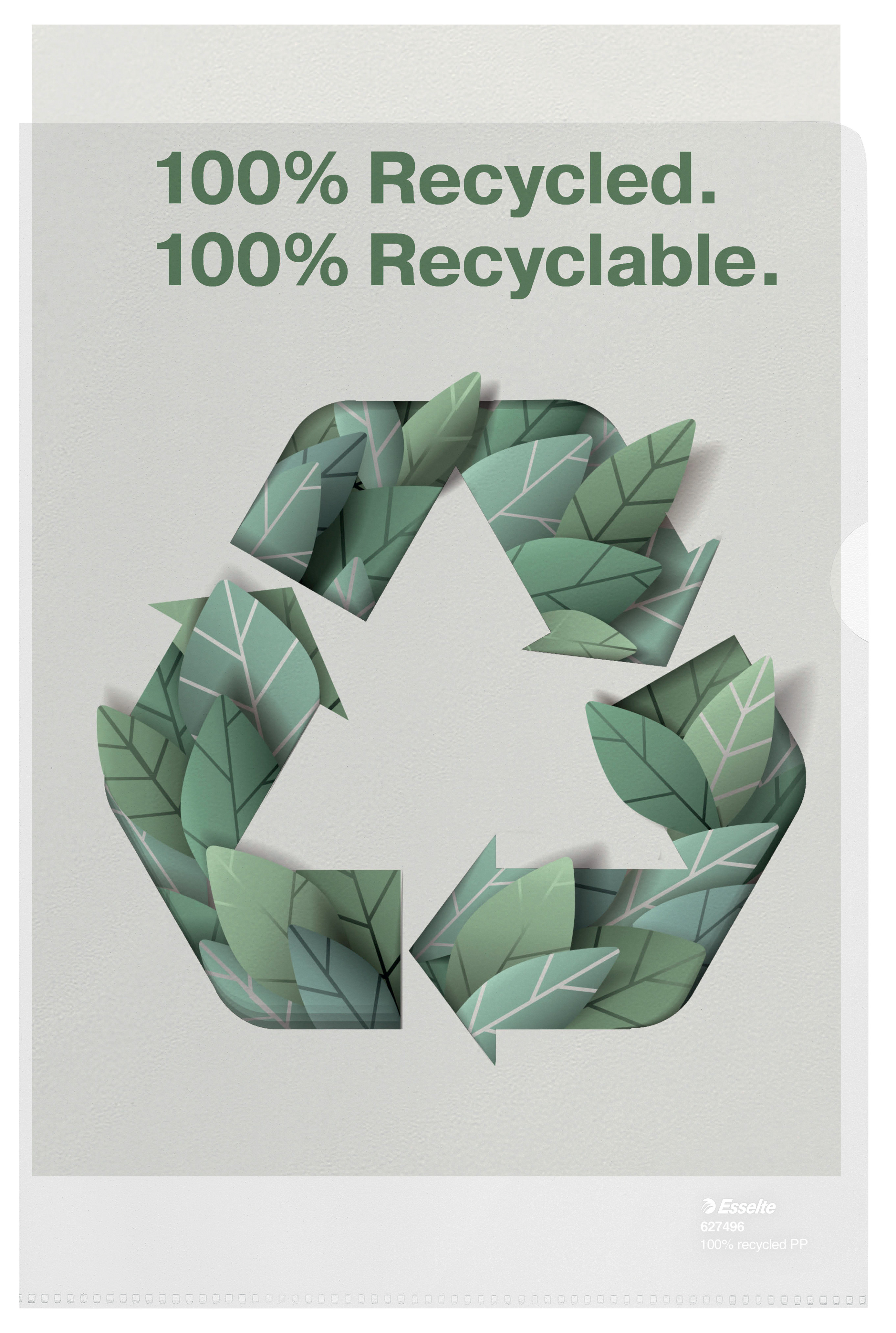 Omslag Esselte Recycled A4 100my (100)