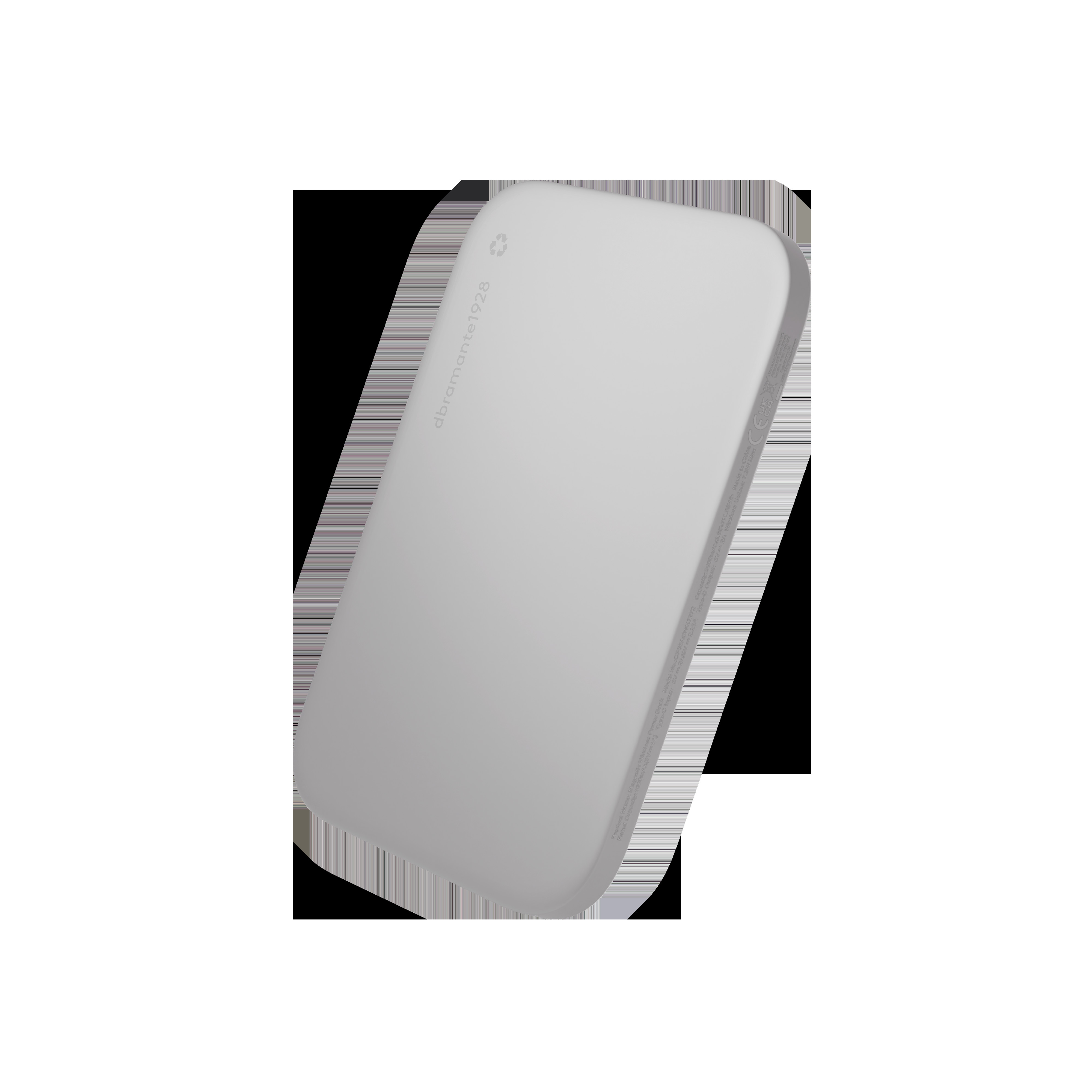 DBRAMANTE re-charge Power Bank 3K WL Ultra Slim Qi1.3 White