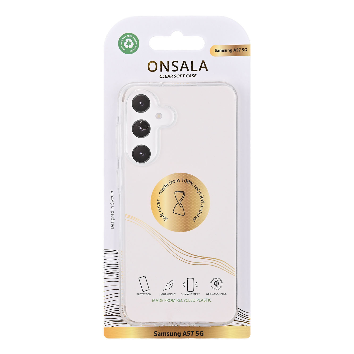 ONSALA Back Recycled Clear Case TPU Samsung Galaxy A57 5G