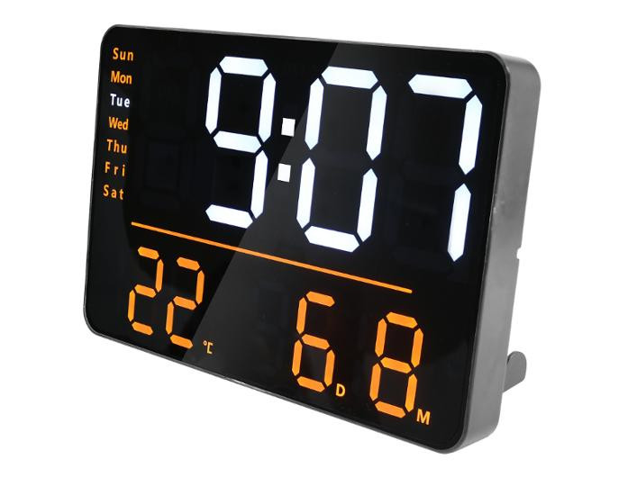 Klokke Unilux Numi Led Sort